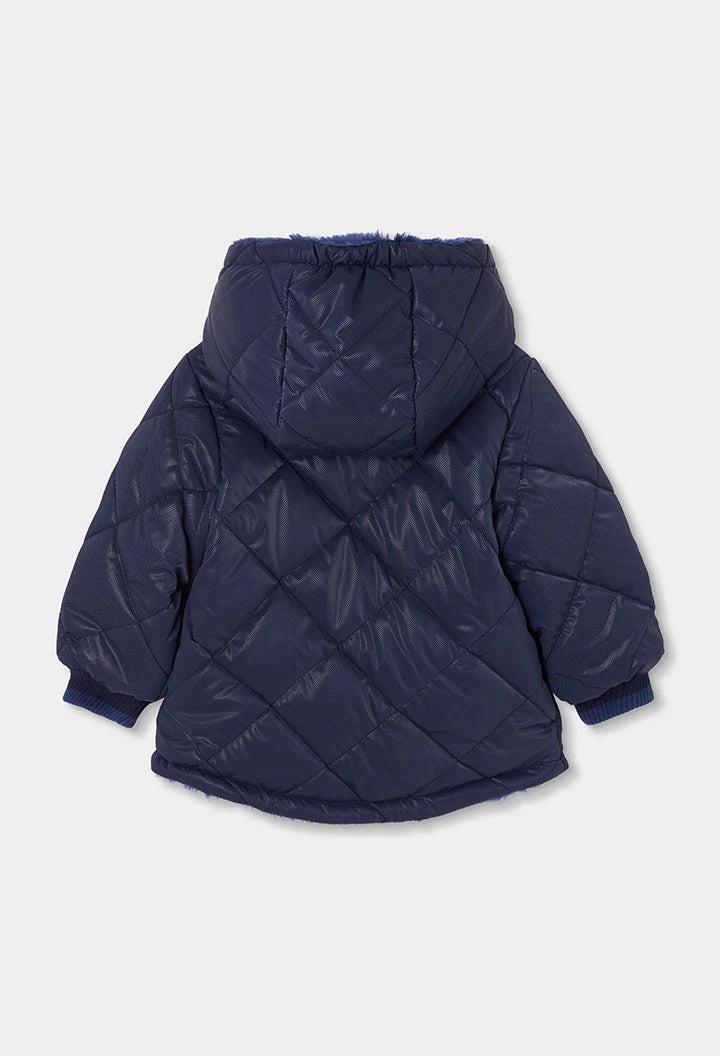 BOBOLI-giubbotto bimba blu-invernale