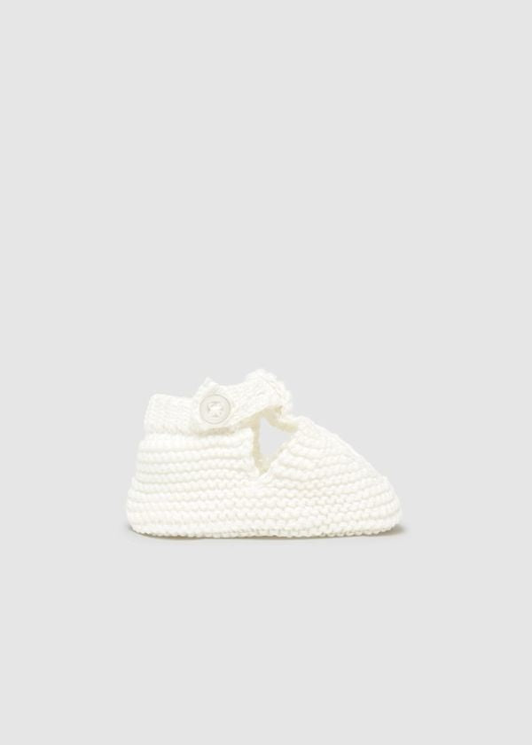 MAYORAL - scarpine tricot bianche accessori corredino - GIRL