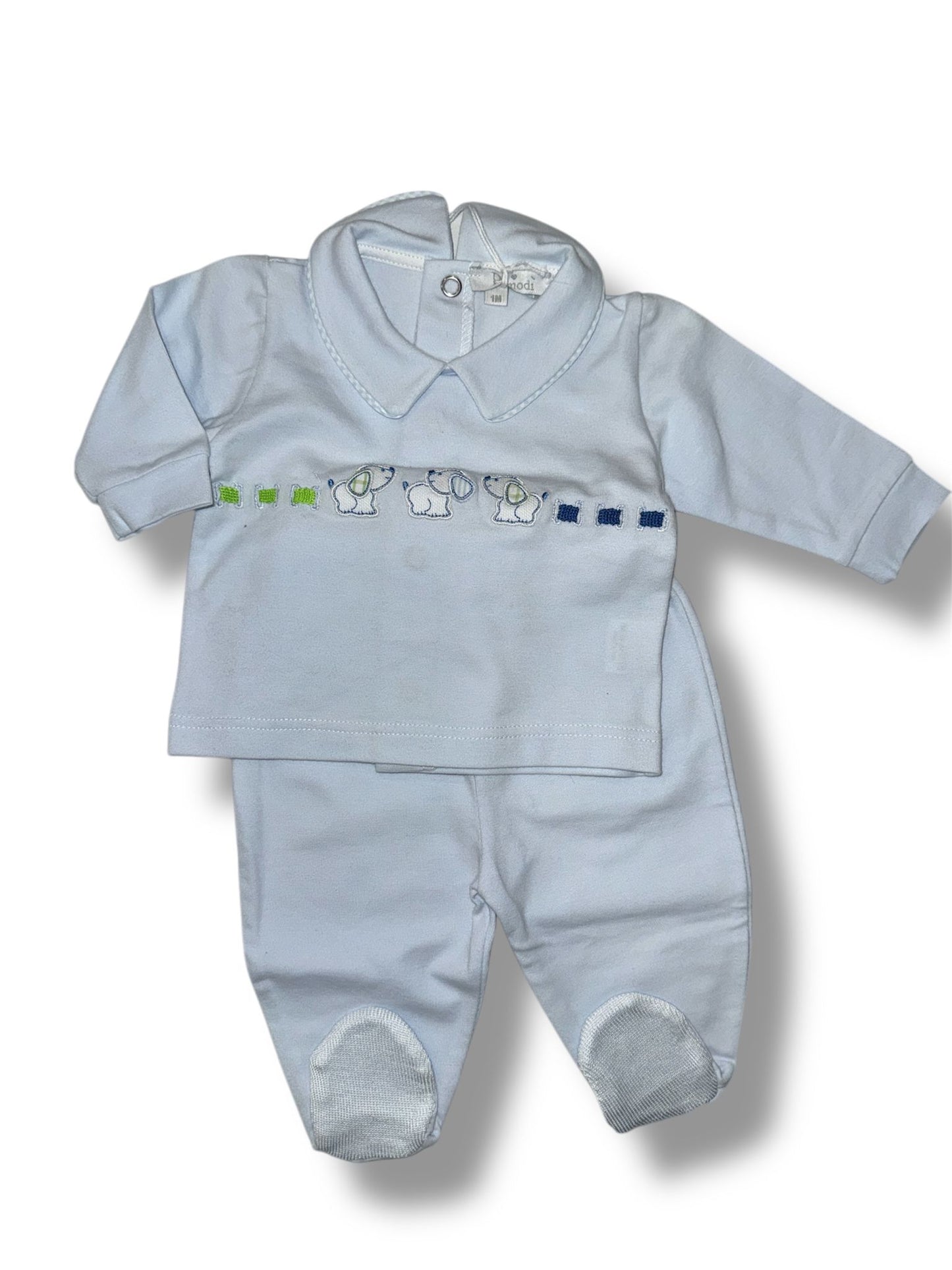 PRIMO DI BEBE - completino 2 pz corredino estivo - BOY