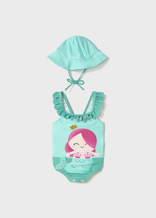 MAYORAL - costume con cappello protezione solare summer - GIRL
