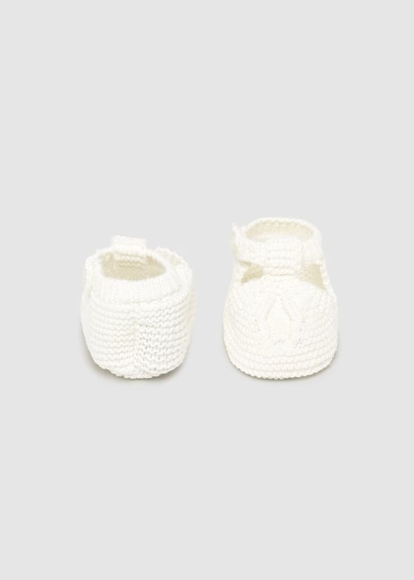 MAYORAL - scarpine tricot bianche accessori corredino - GIRL