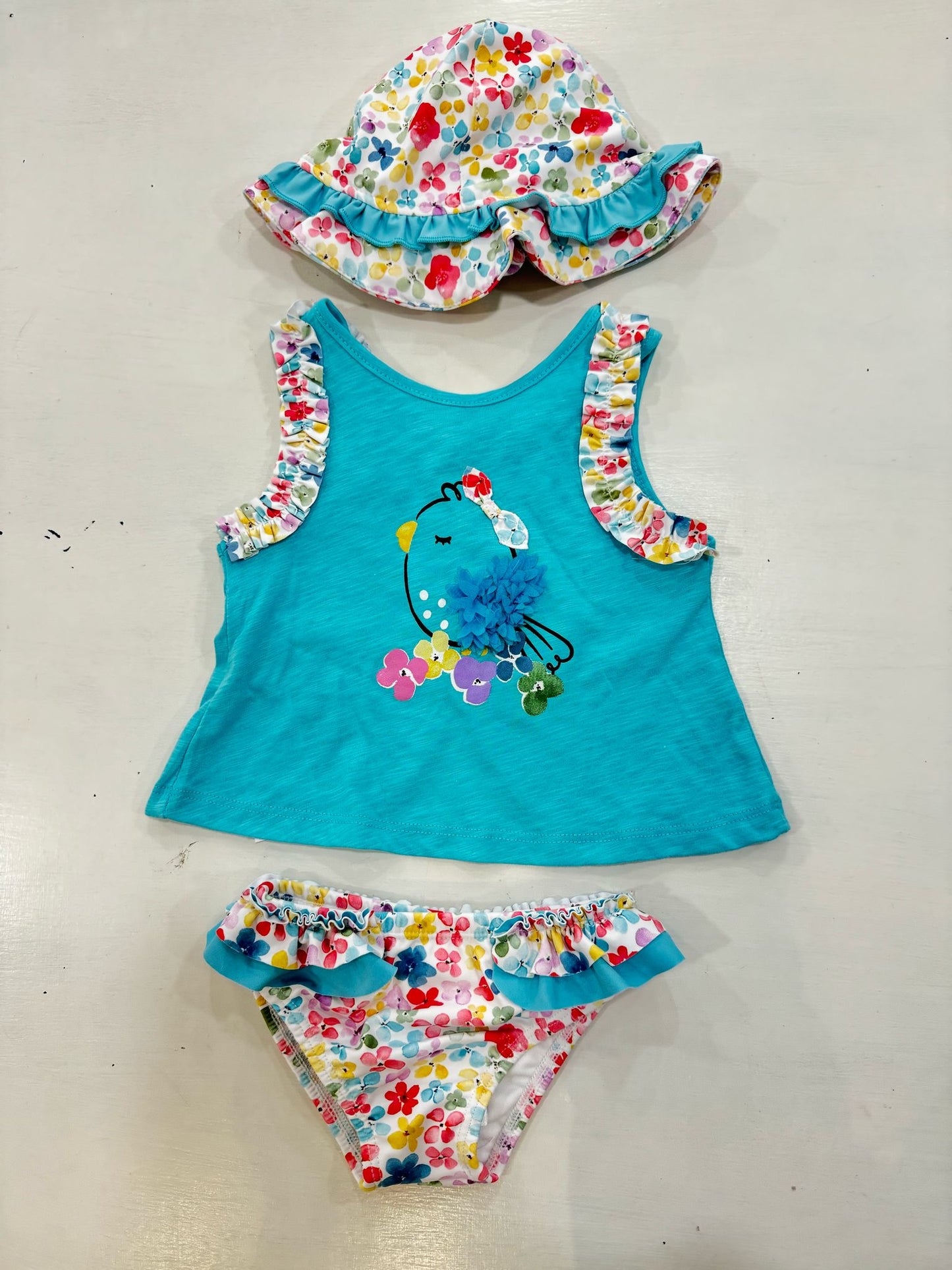 MAYORAL - costume mutandina + t-shirt + cappello summer - GIRL