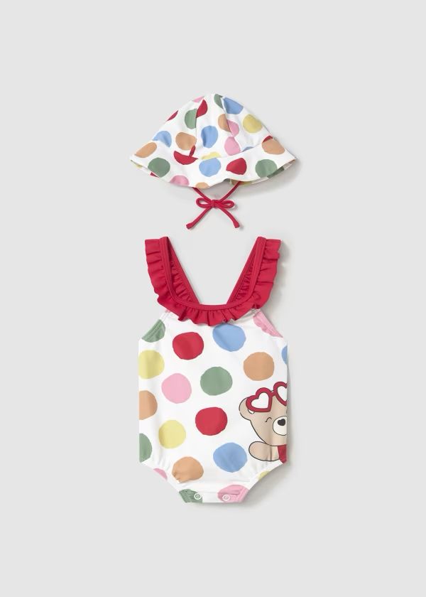 MAYORAL - costume con cappello protezione solare summer - GIRL
