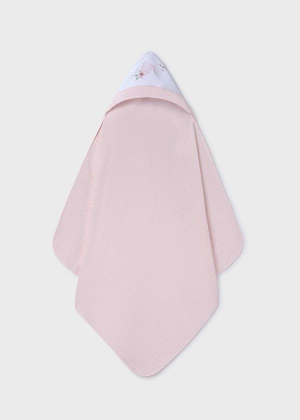 MAYORAL - telo bagnetto fiocco rosa accessori corredino - GIRL