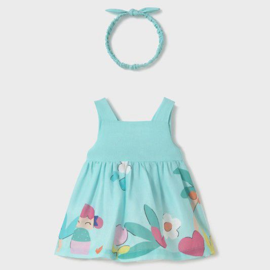MAYORAL - vestito stampato con fascia abbigliamento est 25 b - GIRL