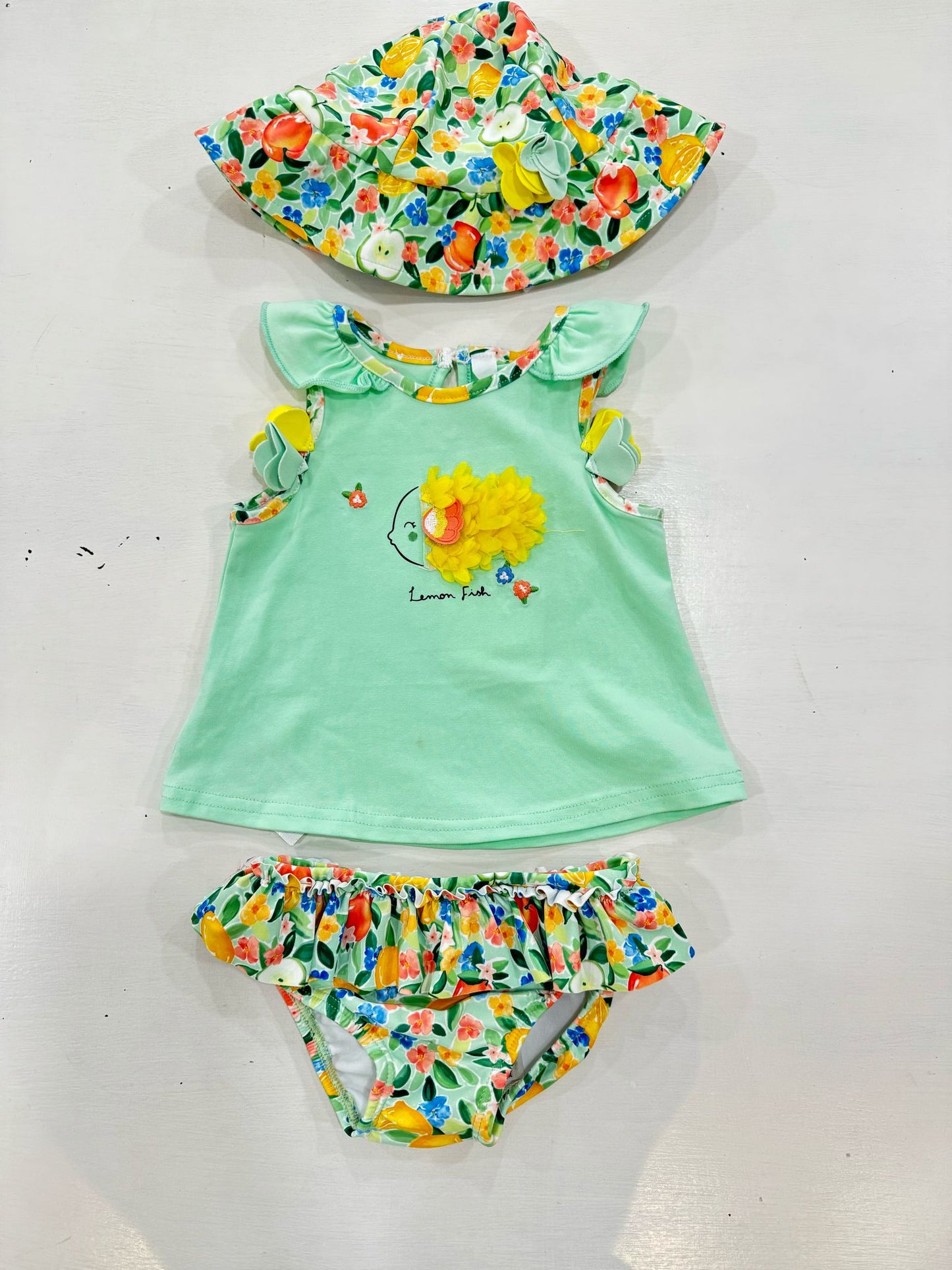 MAYORAL - costume mutandina + t-shirt + cappello summer - GIRL