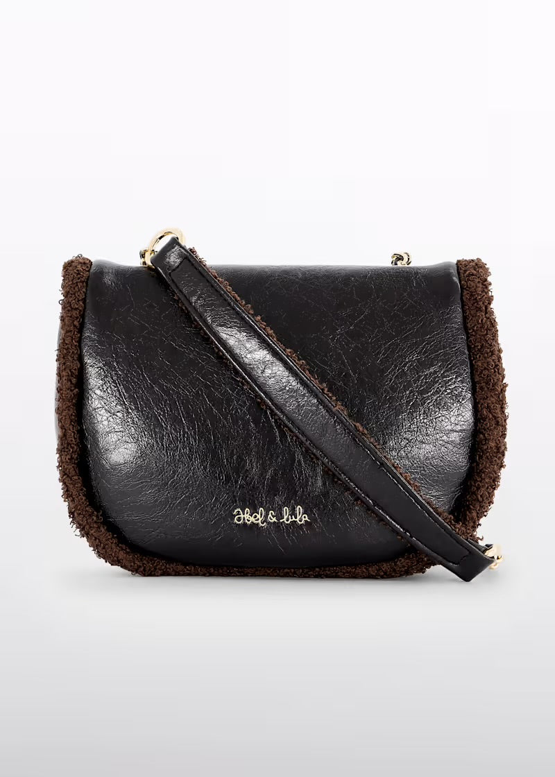 ABEL & LULA - borsa teddy marrone