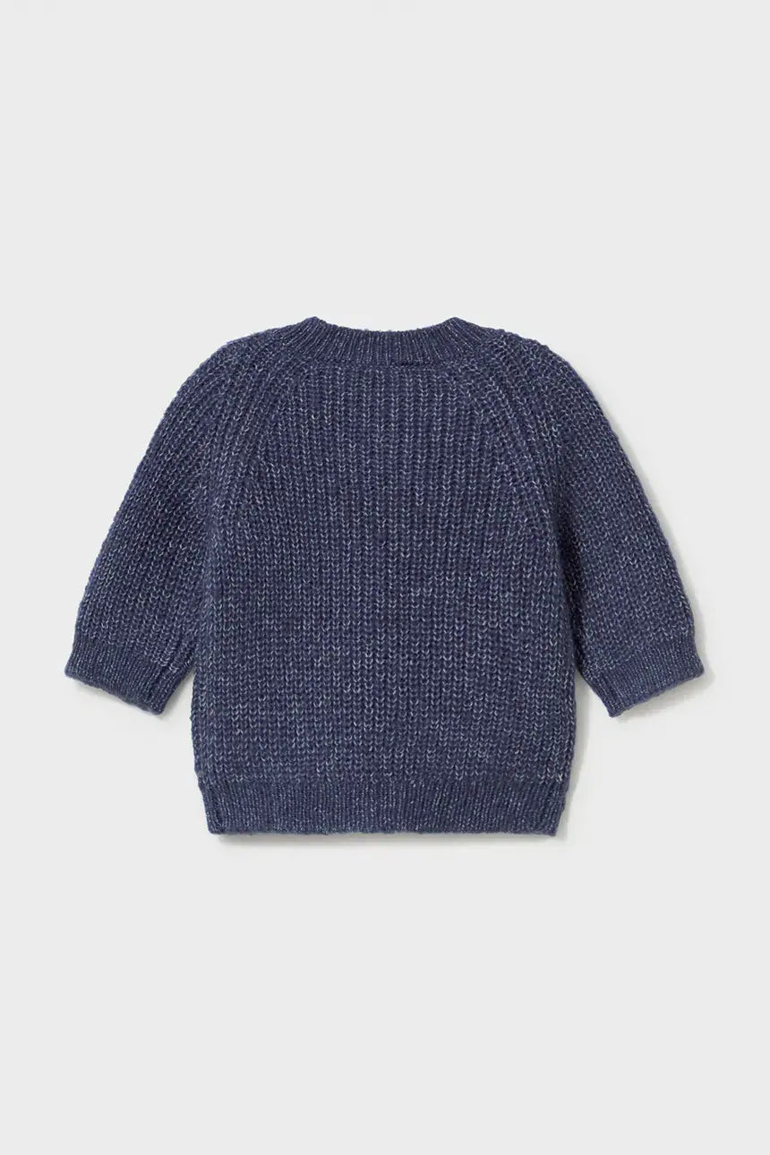 MAYORAL-cardigan tricot blu-invernale
