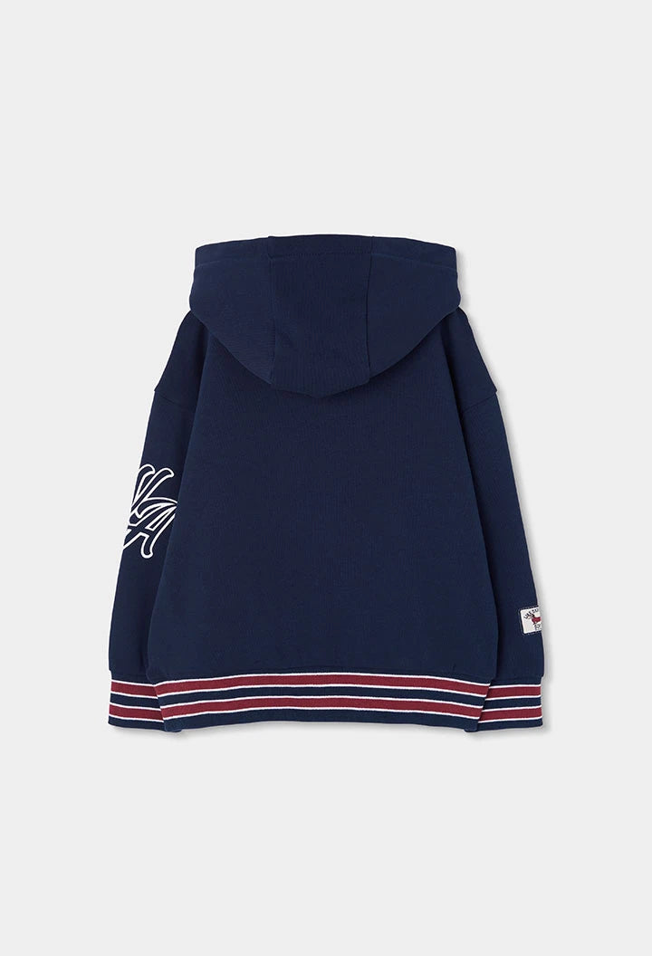 BOBOLI - felpa con cappuccio blu - invernale