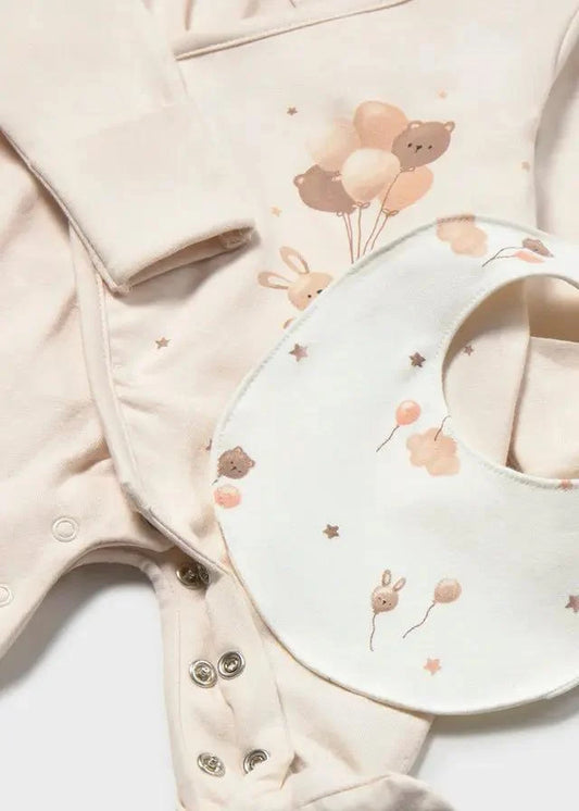 MAYORAL-set regalo pigiama beige-invernale