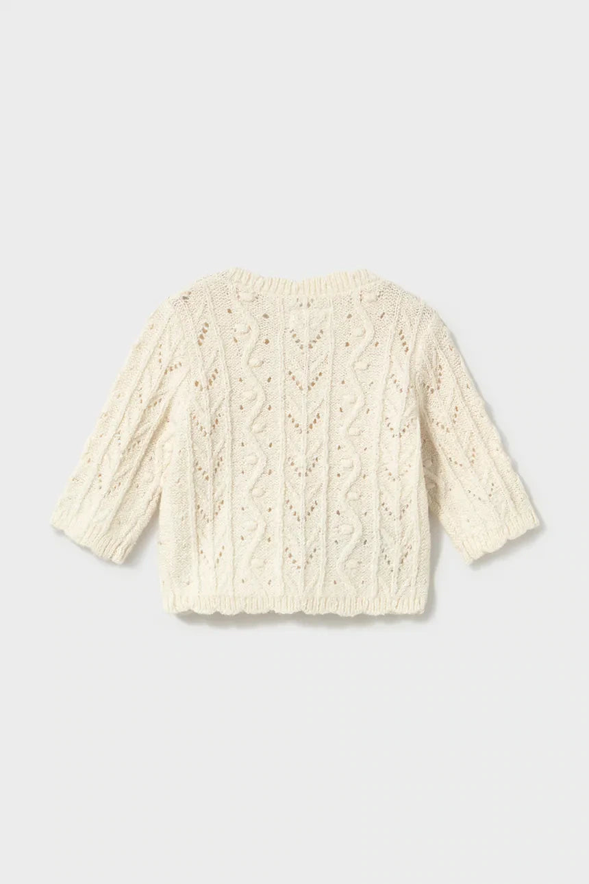 MAYORAL-cardigan panna-invernale