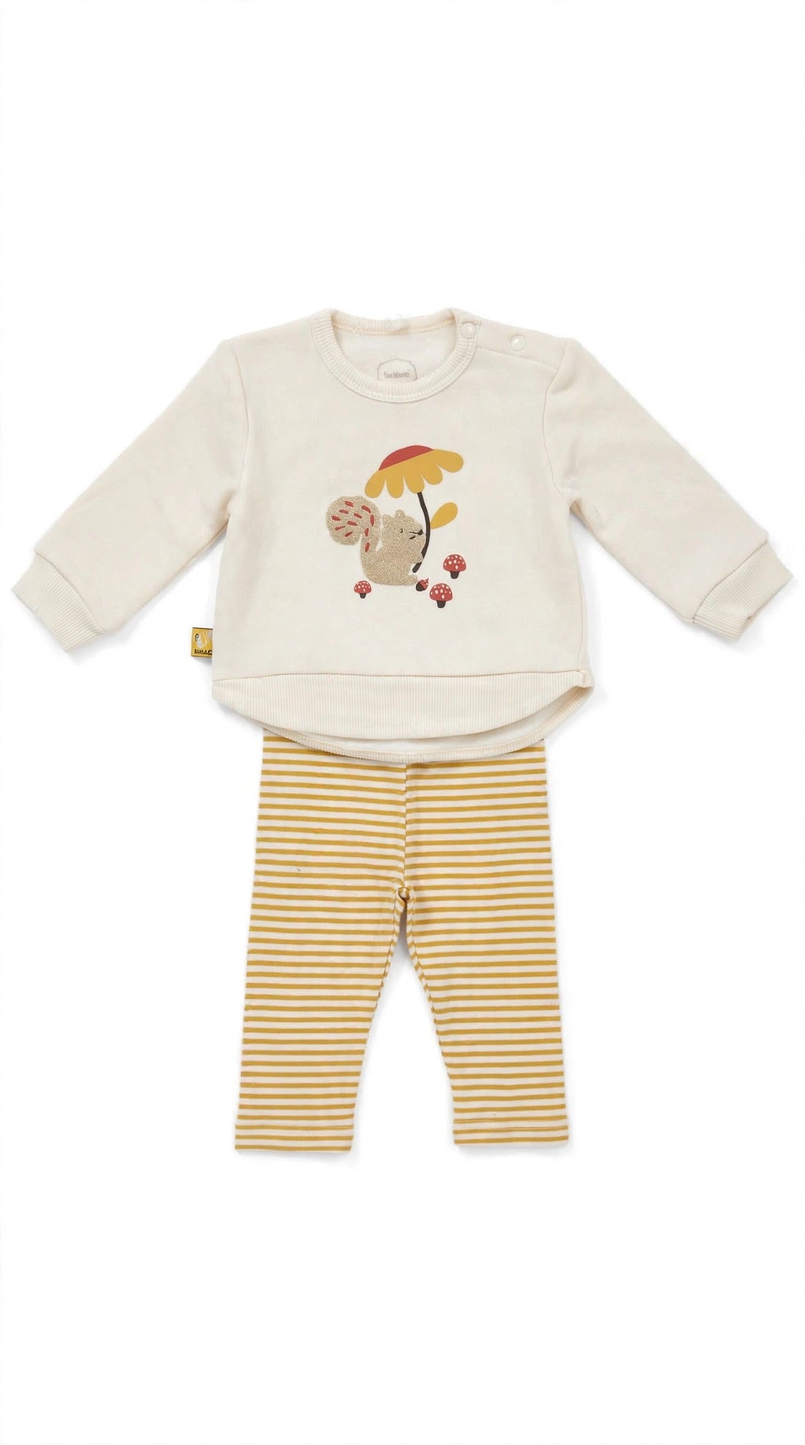 BOBOLI - completo Leggins giallo- invernale