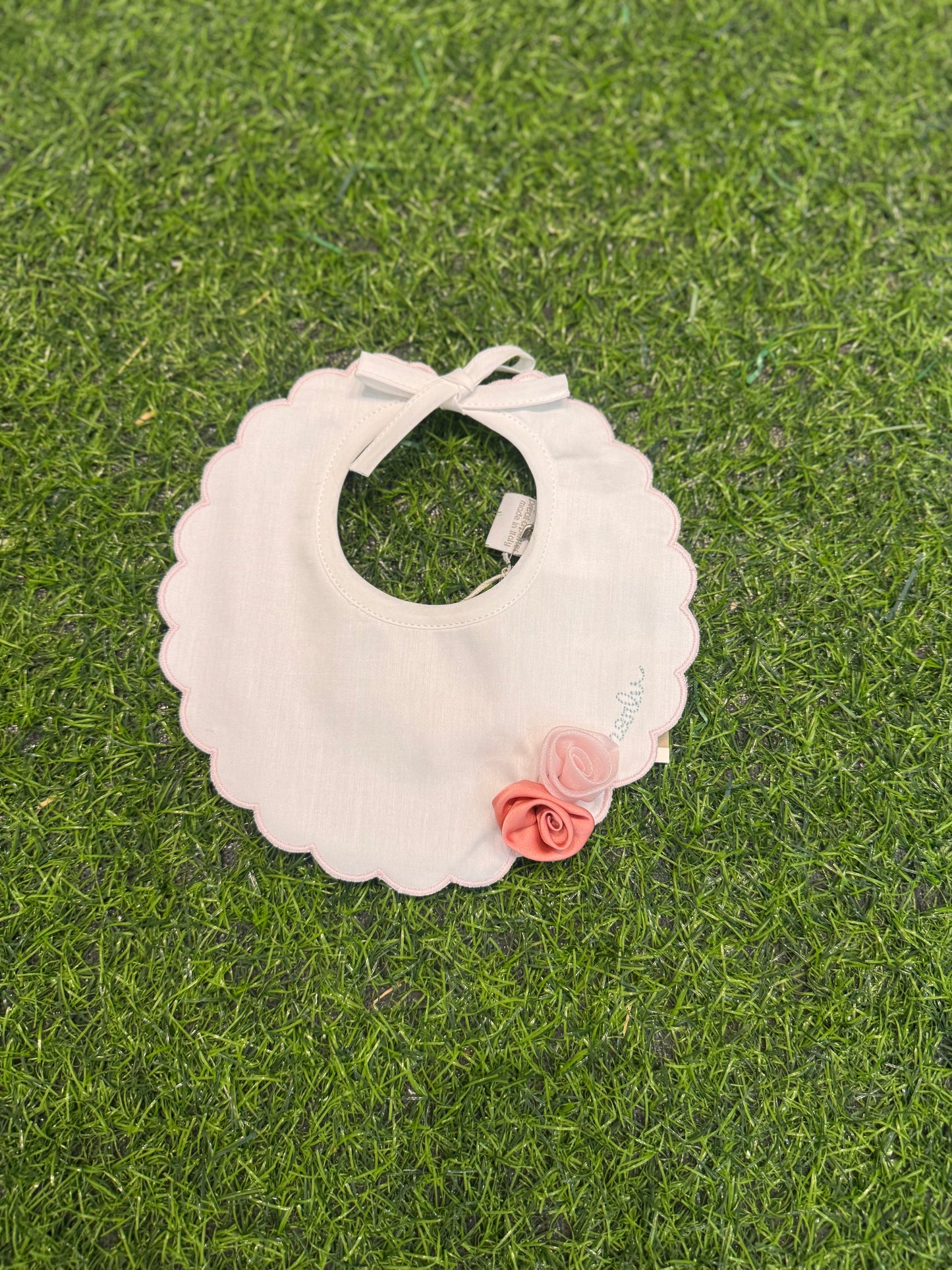 MARLU’ - bavetta vaniglia/rosa pesco corredino p/e