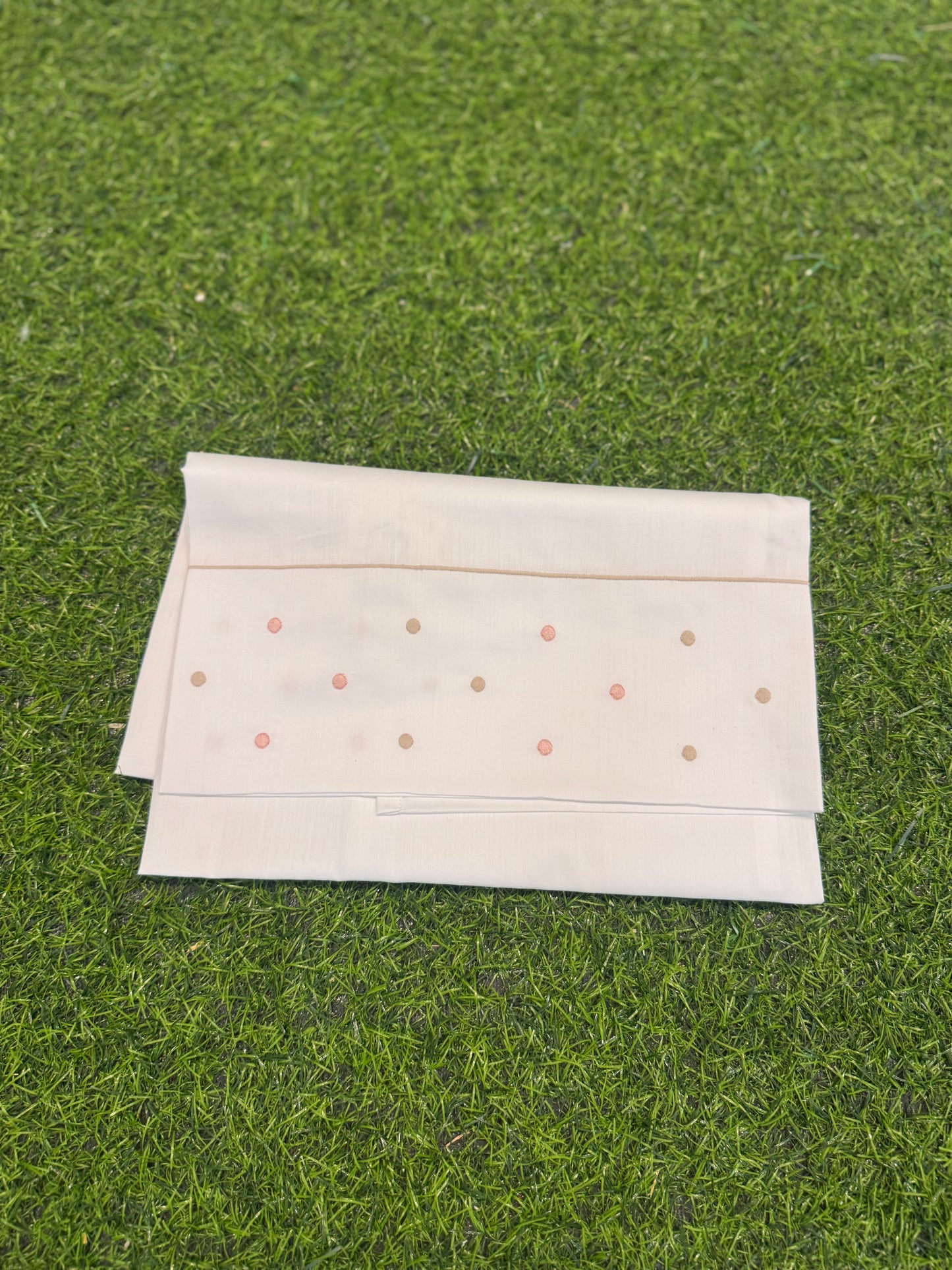 MARLU’ - set lenzuolino bianco/marsala corredino p/e