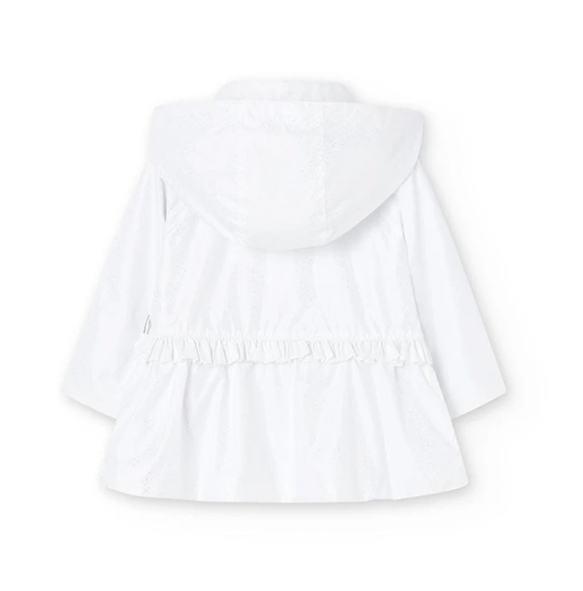 BOBOLI - Parka in tessuto tecnico da neonata bianco - girl