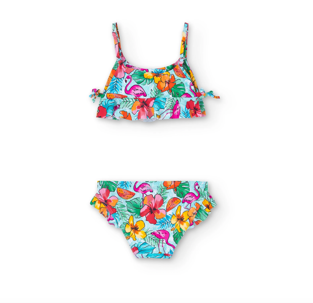 BOBOLI - Bikini stampato con volant da bambina summer - GIRL
