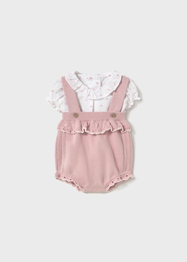MAYORAL - completo salopette 2 pz tricot abbigliamento est 25 b - GIRL