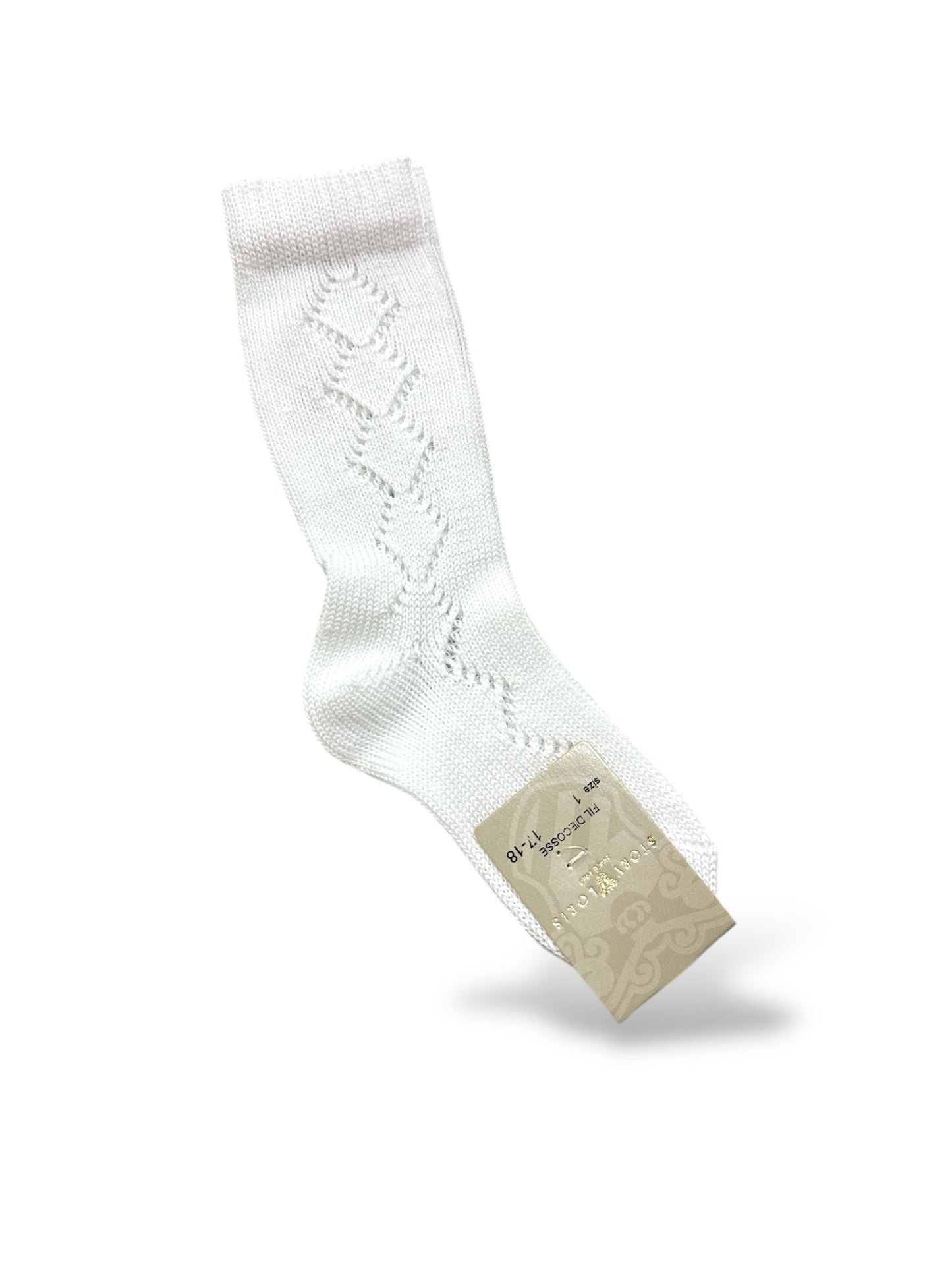 STORY LORIS - calzettone traforato bianco accessori - UNISEX