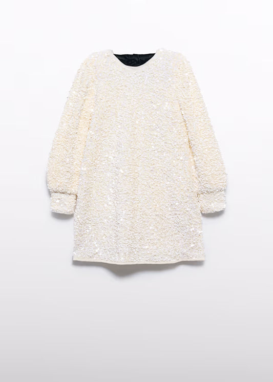 ABEL & LULA - abito lustrini e velluto abbigliamento invernale 25/26 j - GIRL