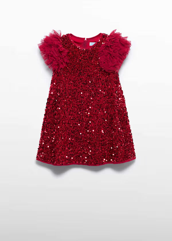 ABEL & LULA - vestito lustrini velluto abbigliamento invernale 25/26 j - GIRL
