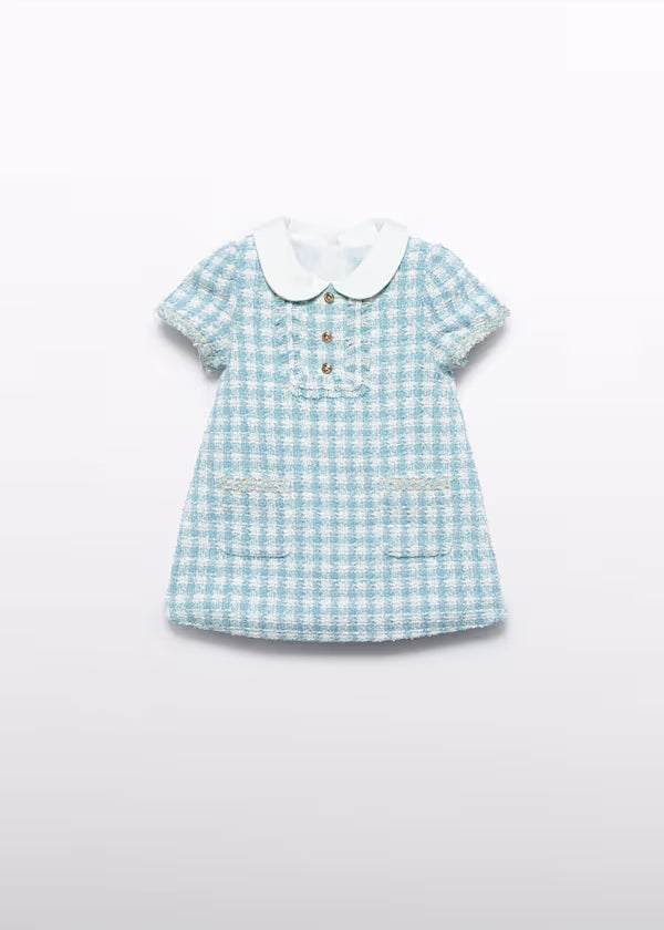 ABEL & LULA - vestito quadri lurex abbigliamento invernale 25/26 b - GIRL