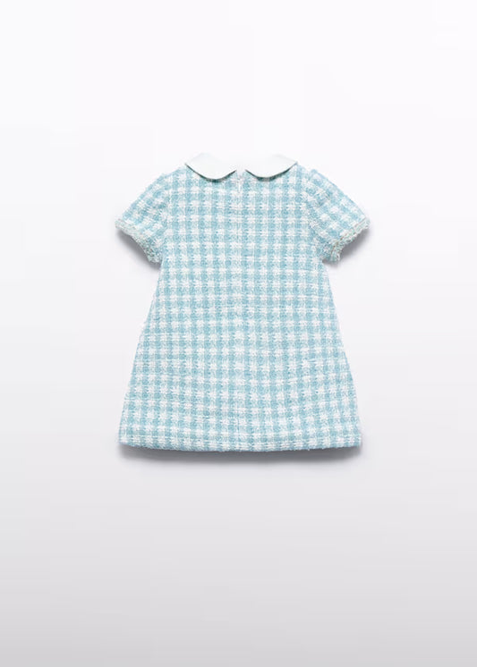 ABEL & LULA - vestito quadri lurex abbigliamento invernale 25/26 b - GIRL