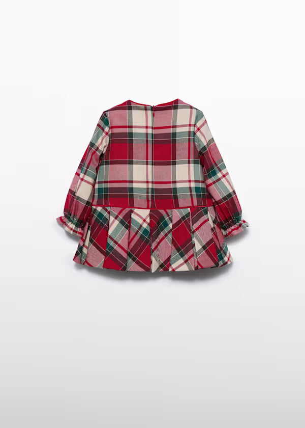 ABEL & LULA - vestito quadri abbigliamento invernale 25/26 b - GIRL