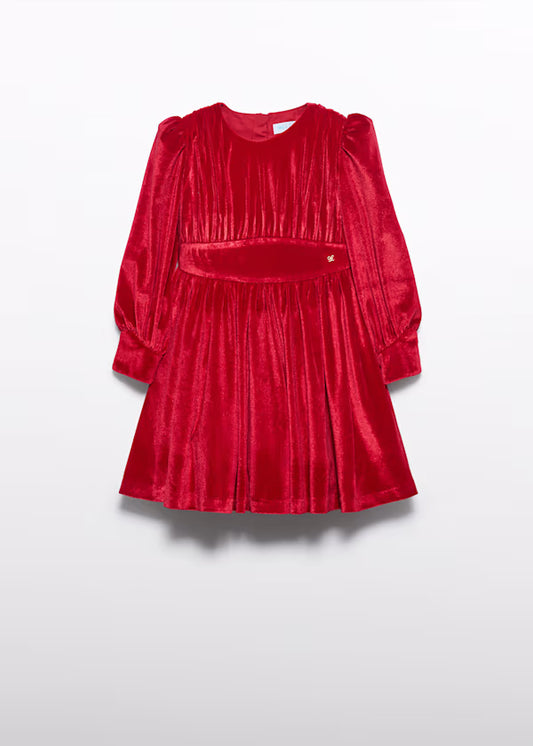 ABEL & LULA - vestito velluto glitter abbigliamento invernale 25/26 j - GIRL