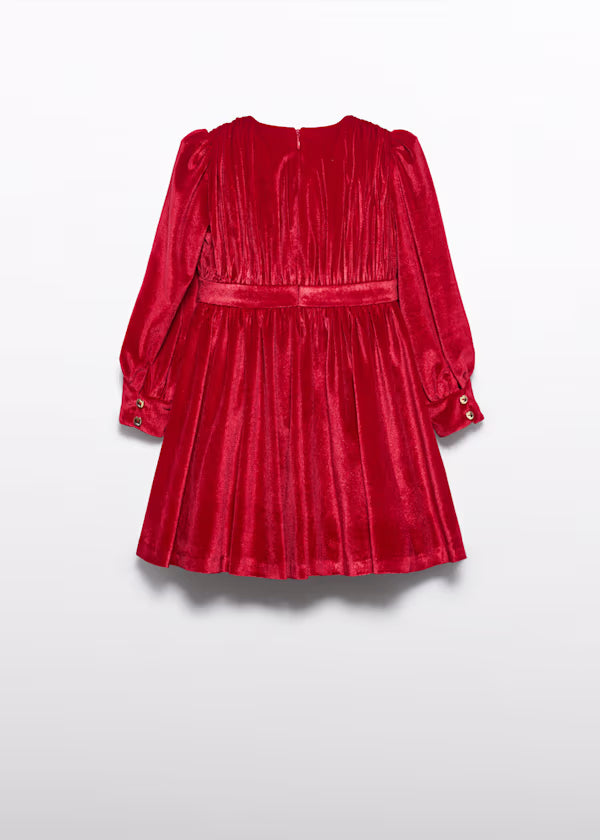 ABEL & LULA - vestito velluto glitter abbigliamento invernale 25/26 j - GIRL