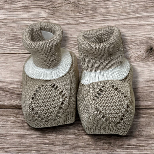 MARLU' - scarpine in filo di cotone (set n.60) corredino est 25 - UNISEX