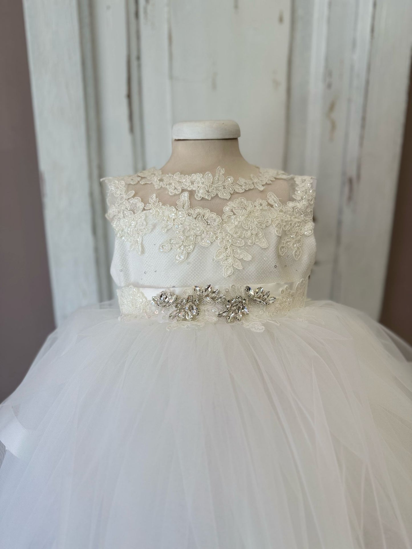 LES PETITES ENFANTES - abito cerimonia pietre con fascia cerimonia est 25 b - GIRL