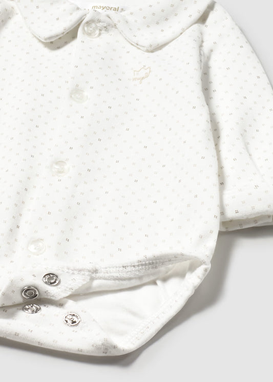 MAYORAL - body camicia bianco/ecrù abbigliamento invernale 25/26 b - BOY