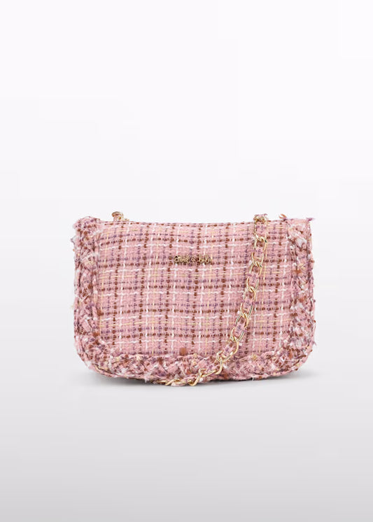 ABEL & LULA - borsa tweed rosa accessori - GIRL