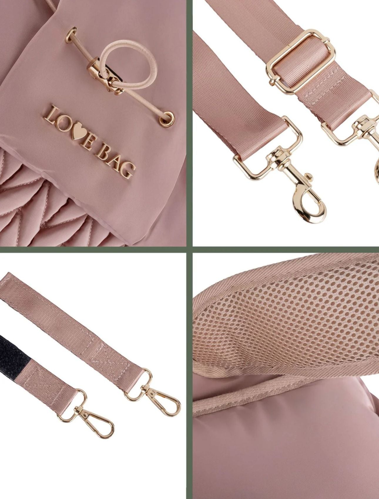 LOVE BAG - borsone zaino cipria accessori - UNISEX