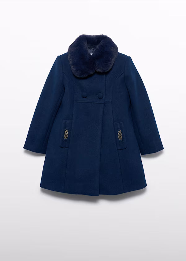 ABEL & LULA - cappotto di panno con pellicciotto abbigliamento invernale 25/26 j - GIRL