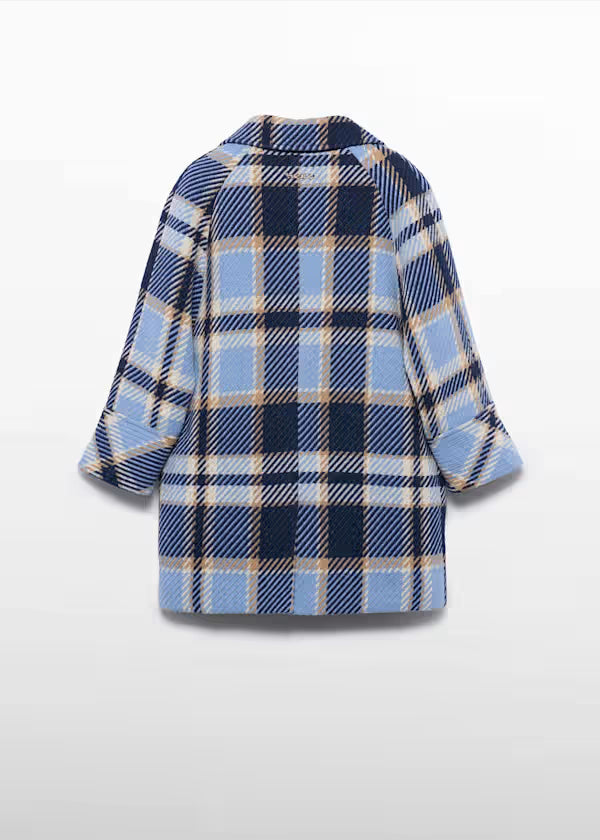 ABEL & LULA - cappotto a quadri abbigliamento invernale 25/26 j - GIRL