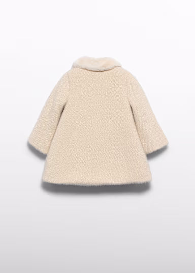 ABEL & LULA - cappotto bouclè beige - invernale