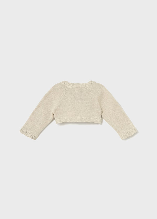 MAYORAL - cardigan corto tricot champagne accessori abbigliamento invernale 25/26 b - GIRL