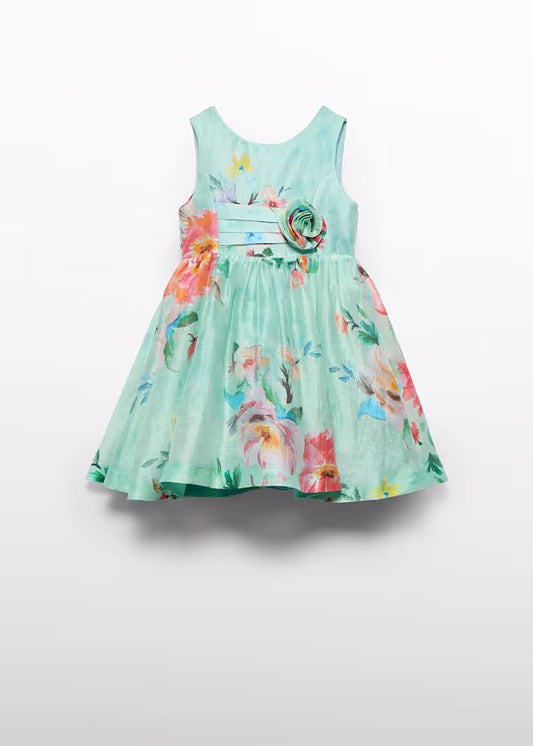 ABEL & LULA - vestito lino stampato abbigliamento est 25 j - GIRL