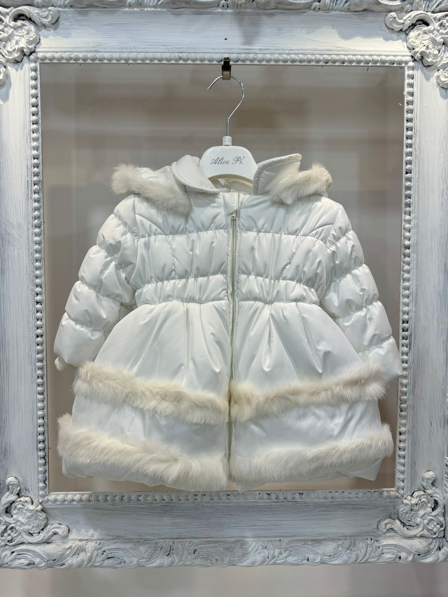 BUFI - giubbotto elegante con cappuccio e pelliccetta abbigliamento inv - GIRL