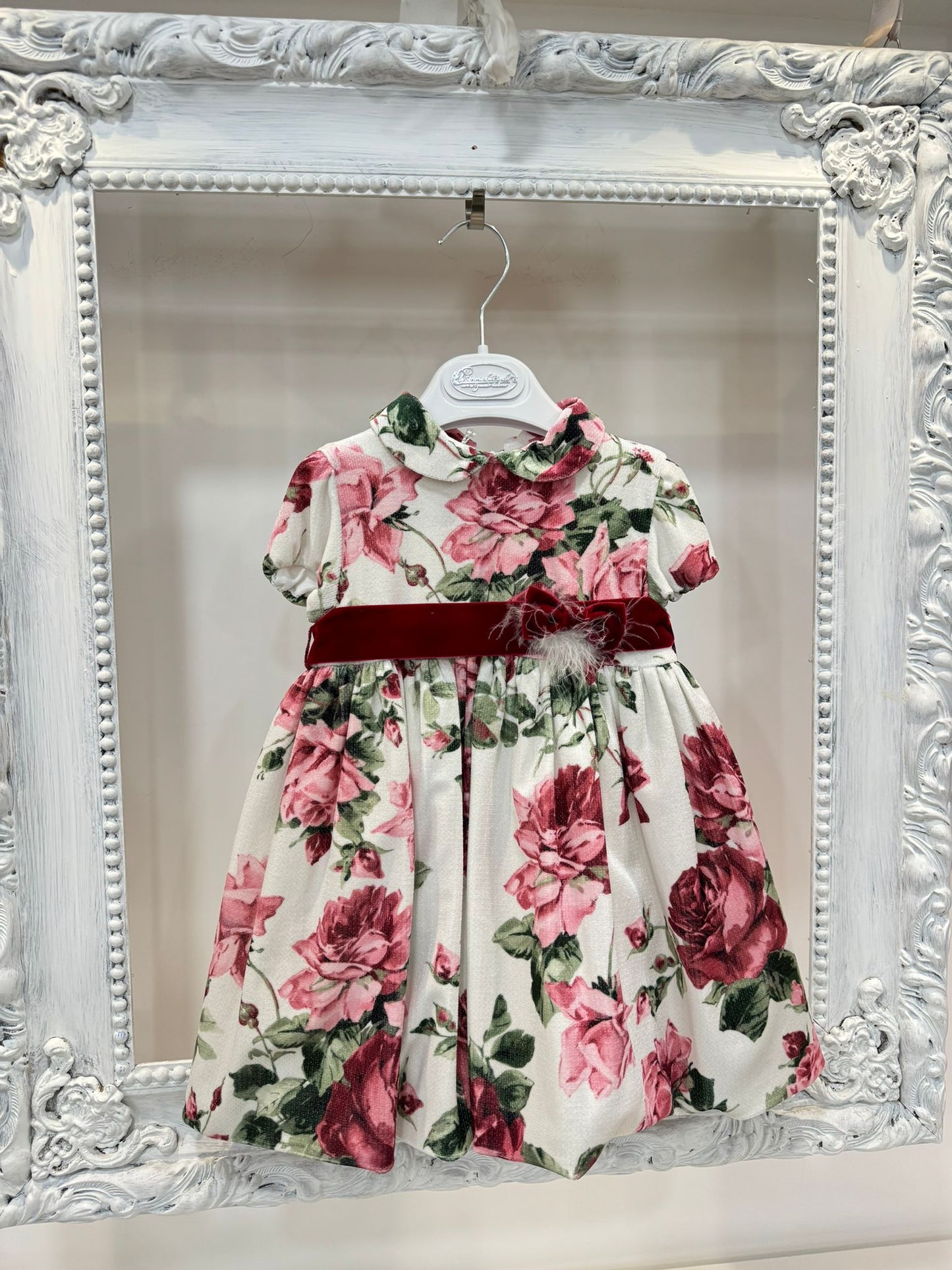 LA SARTORIA DEI PICCOLI - abito velluto stampato abbigliamento inv - GIRL