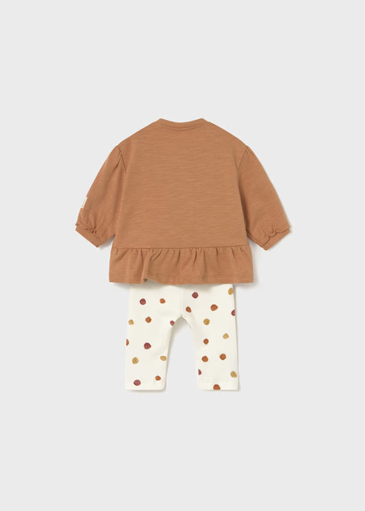 MAYORAL - completo 2 pz cannella abbigliamento invernale 25/26 b - GIRL