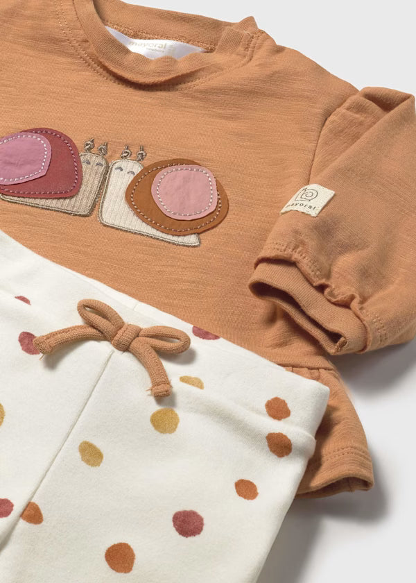 MAYORAL - completo 2 pz cannella abbigliamento invernale 25/26 b - GIRL