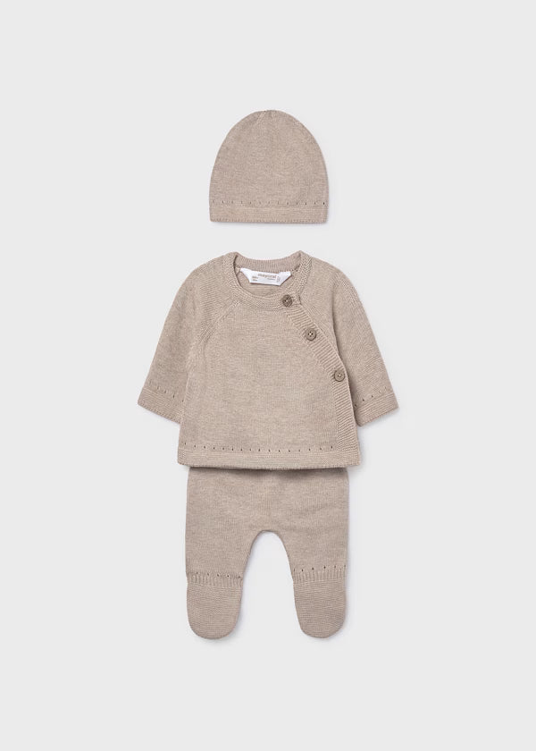 MAYORAL - completo tricot con cuffietta neonato corredino invernale 25/26 - UNISEX