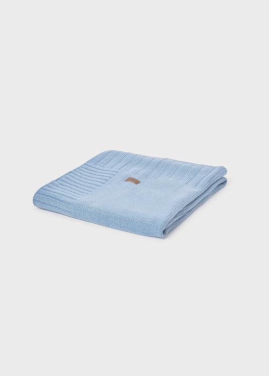 MAYORAL - coperta in maglia azzurro corredino invernale 25/26 - UNISEX