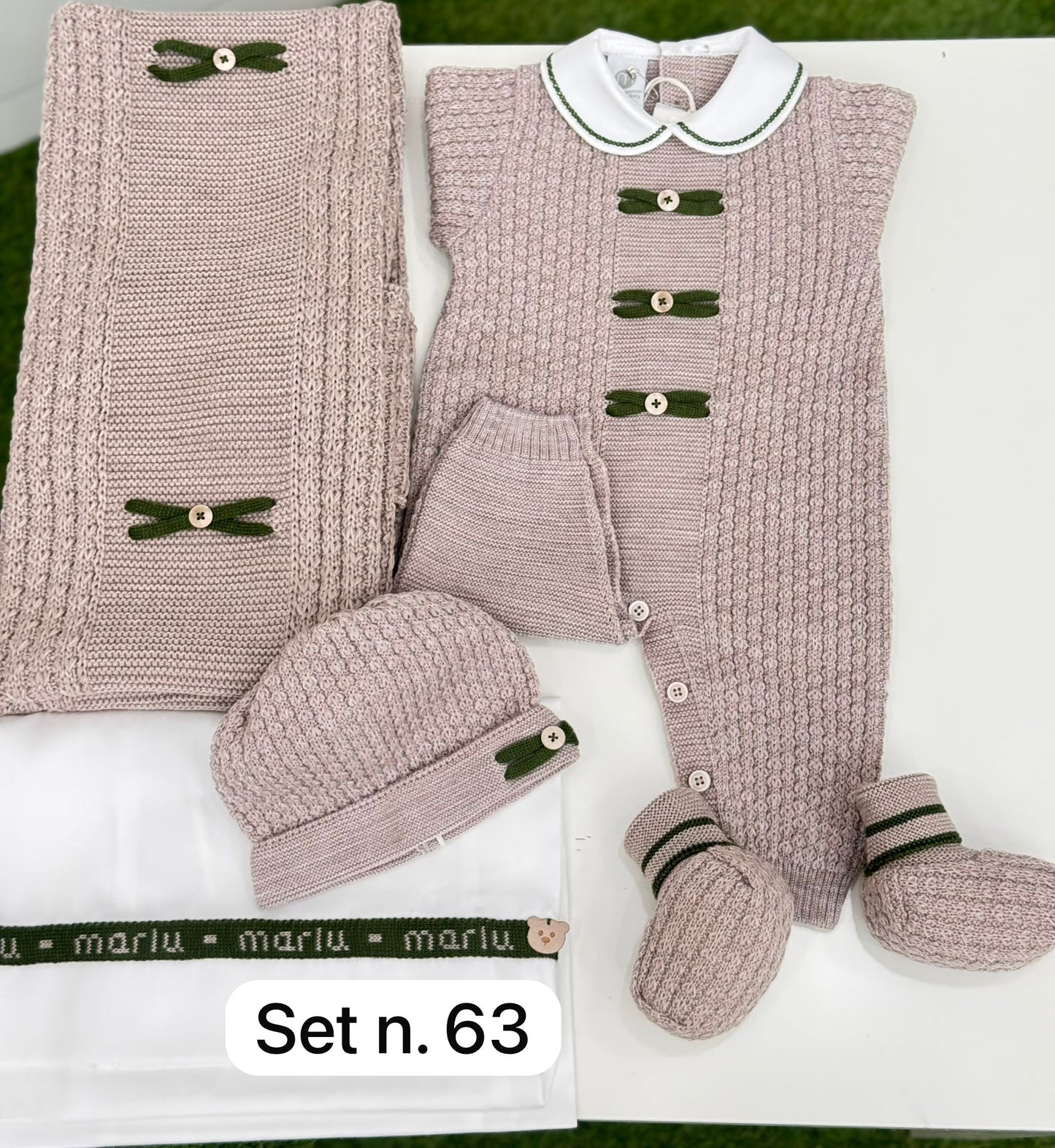 MARLU' - tutina lana 100% (set n. 63) corredino invernale 25/26 - BOY