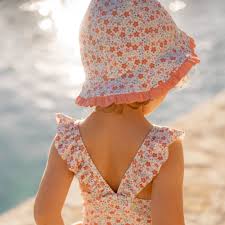 LITTLE DUTCH - cappello reversibile summer - GIRL