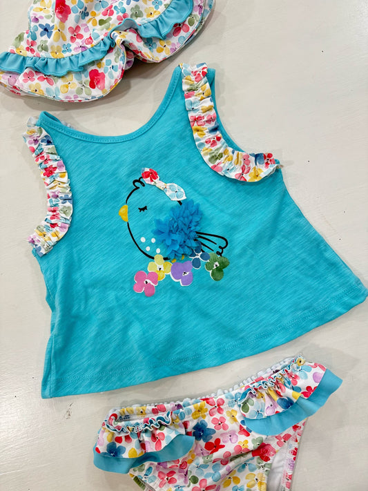 MAYORAL - costume mutandina + t-shirt + cappello summer - GIRL