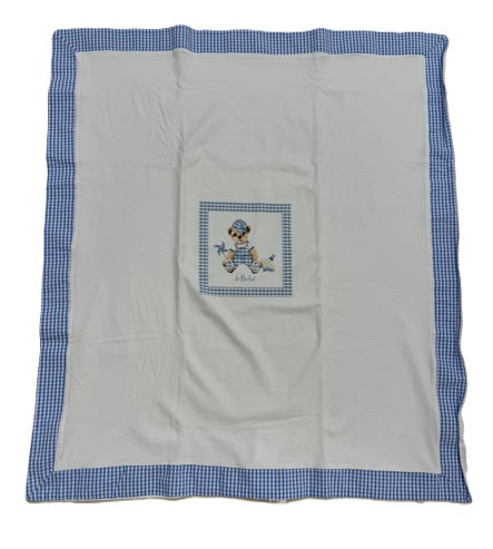 LE BEBE' - set coordinato 4 pezzi in cotone corredino - BOY