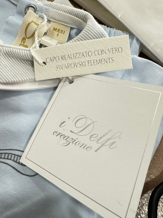I DELFI - completino 2 pz con swarovski veri corredino estivo - BOY